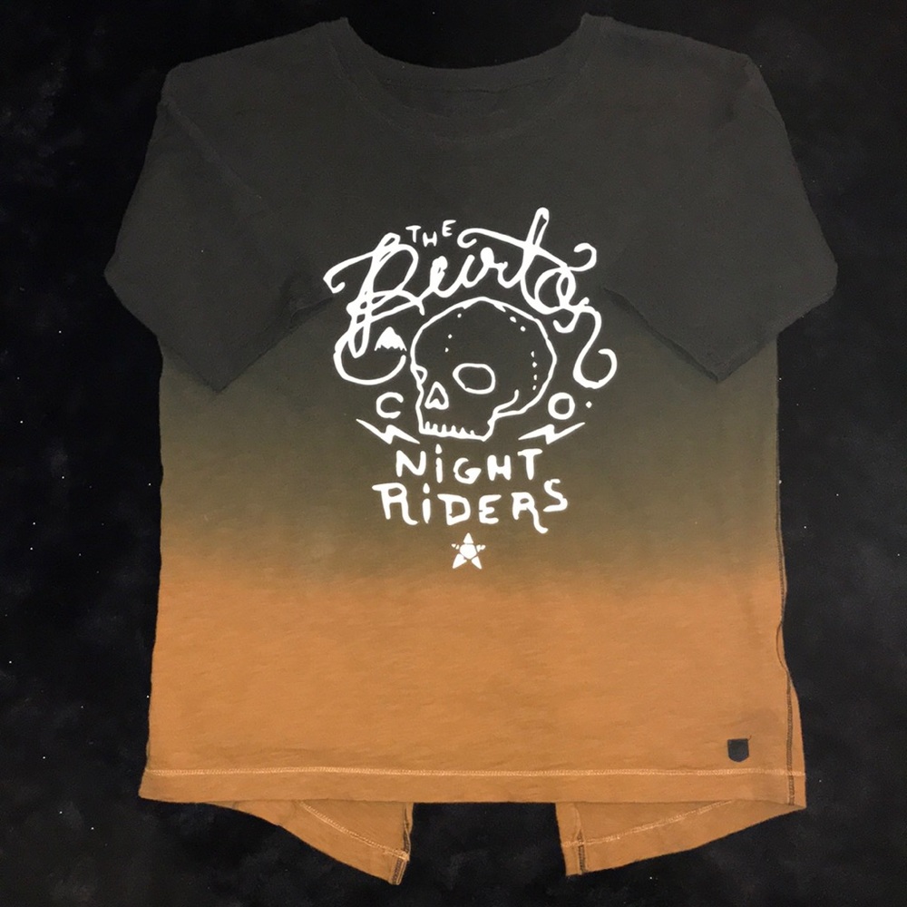 Burton Dip Dye Skull Graphic Tee